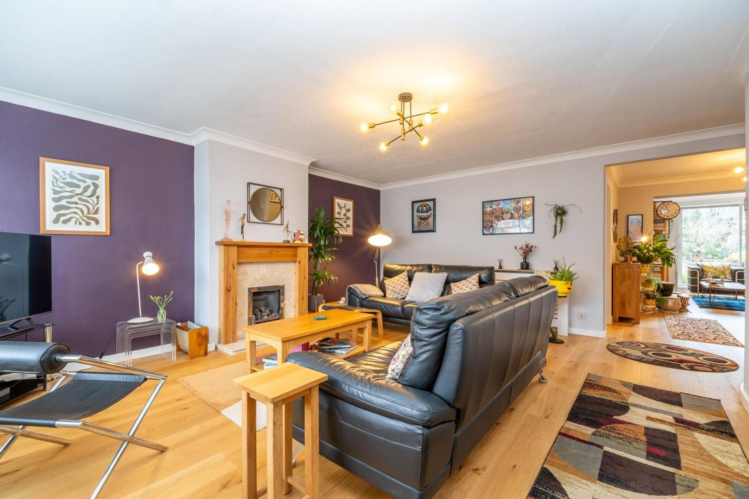 Open-plan reception room